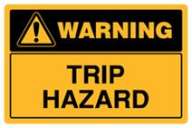 Warning - Trip Hazard